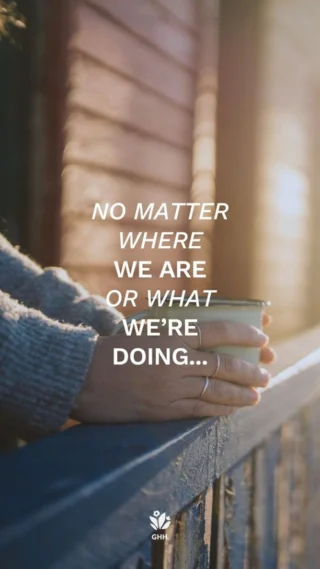 Use the comments to share the places where you feel God's light and presence the most!